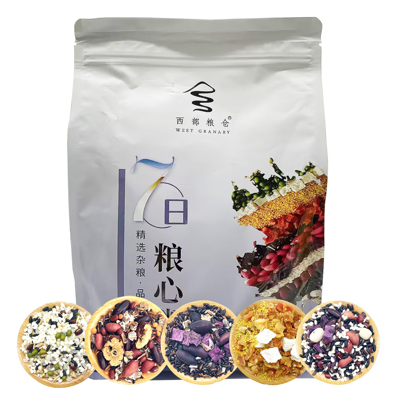 西部粮仓袋装七日杂粮粥700克