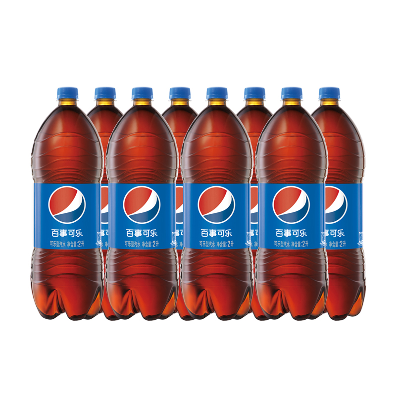 百事可乐 pepsi 可乐汽水 碳酸饮料 整箱装 2L*8瓶 百事出品