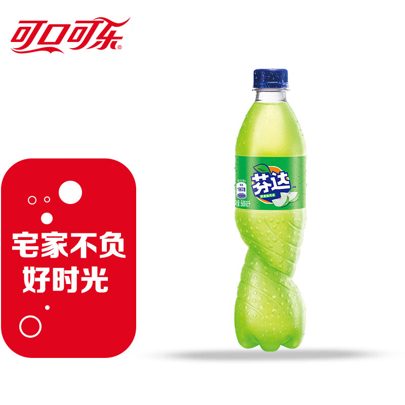 可口可乐（Coca-Cola）芬达 Fanta 苹果味 碳酸饮料500/600m