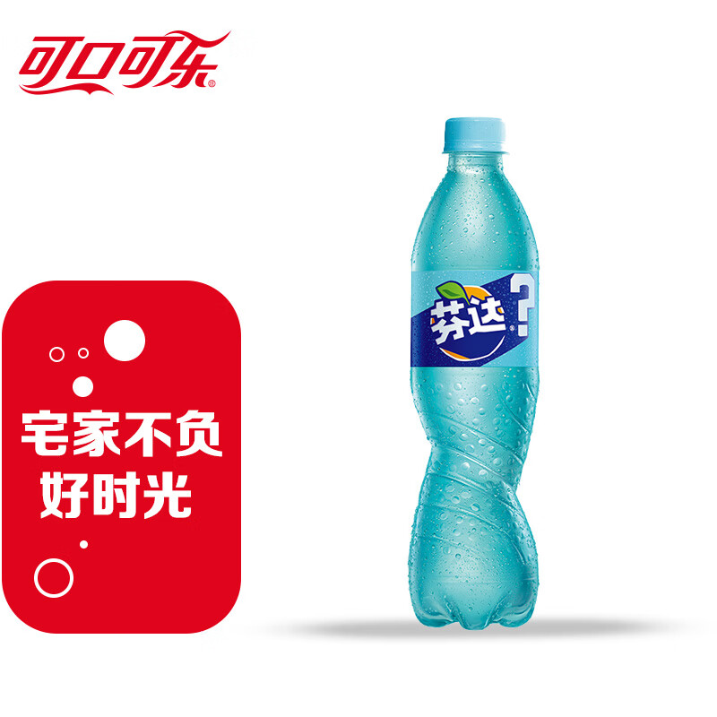 芬达 Fanta 茉莉蜜桃味 碳酸饮料 500ml*12瓶 年货装随机发货