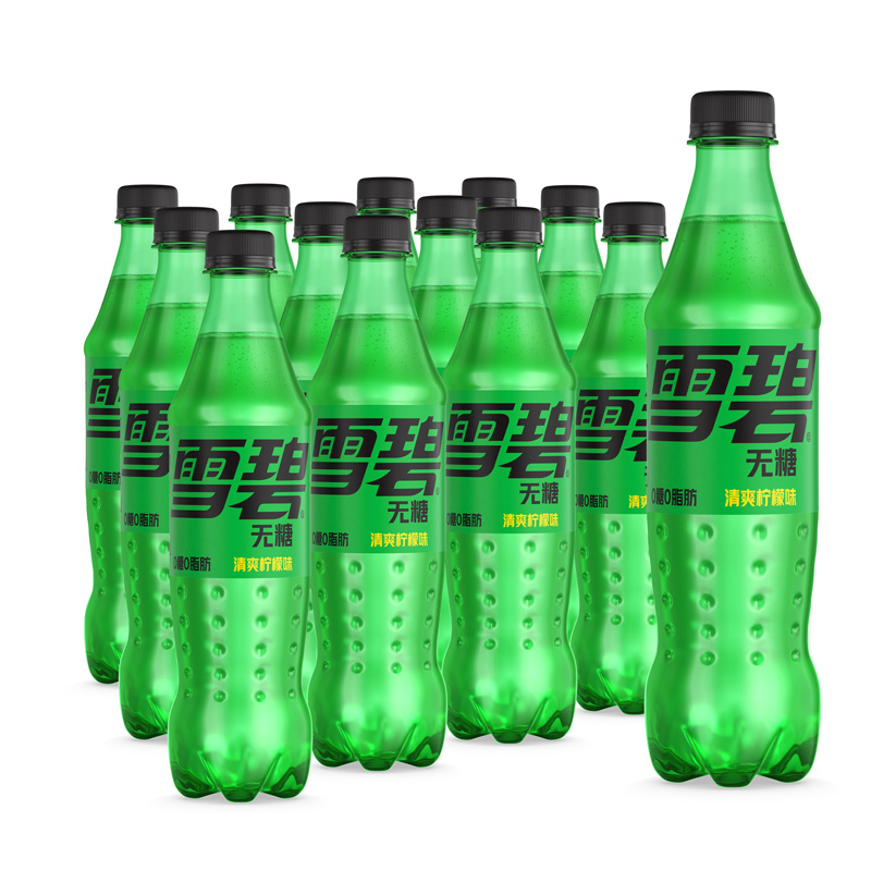 雪碧 Sprite 无糖零卡 汽水 碳酸饮料 500ml*12瓶 整箱装年货