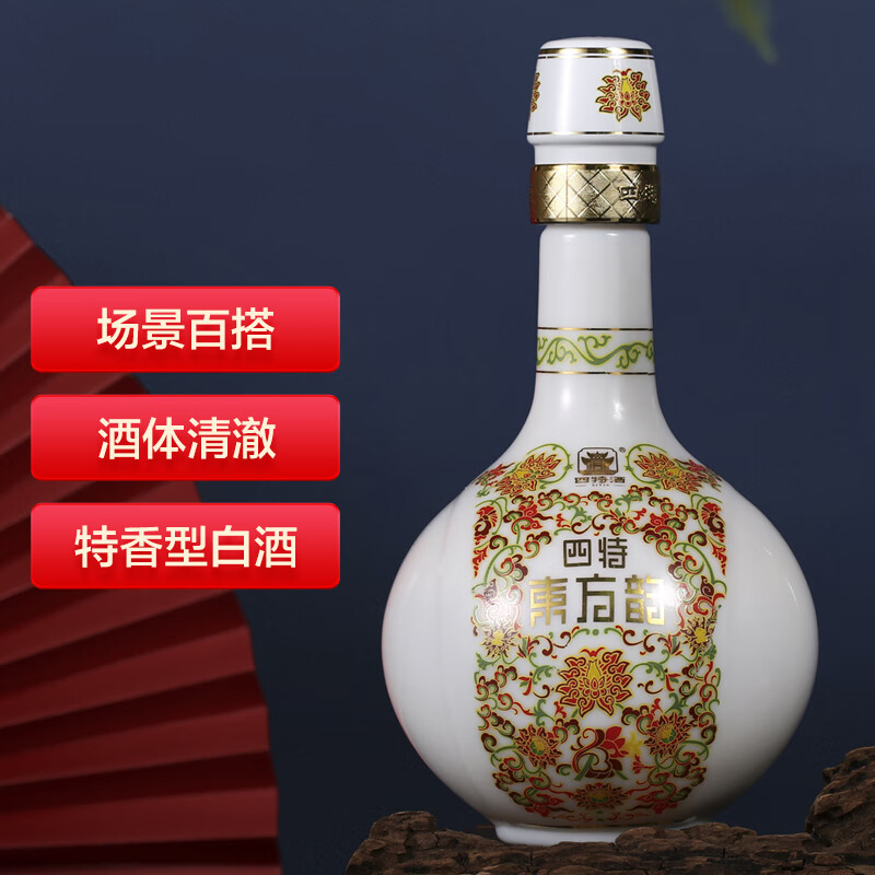 四特 东方韵 弘韵 52度 500ml 单瓶装 特香型白酒