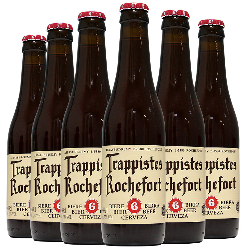 罗斯福（Rochefort） 6号啤酒 修道士精酿 啤酒 330ml*6瓶 比利