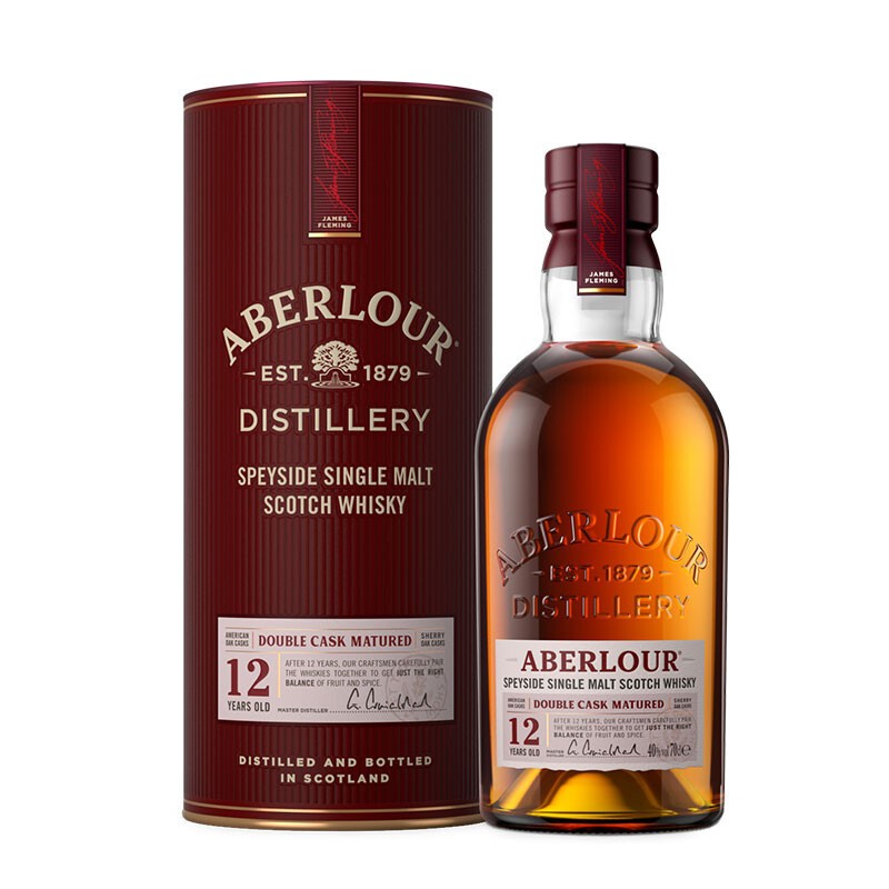 亚伯乐（Aberlour）双桶 12年 陈酿 苏格兰 高地产区 单一麦芽 威士忌