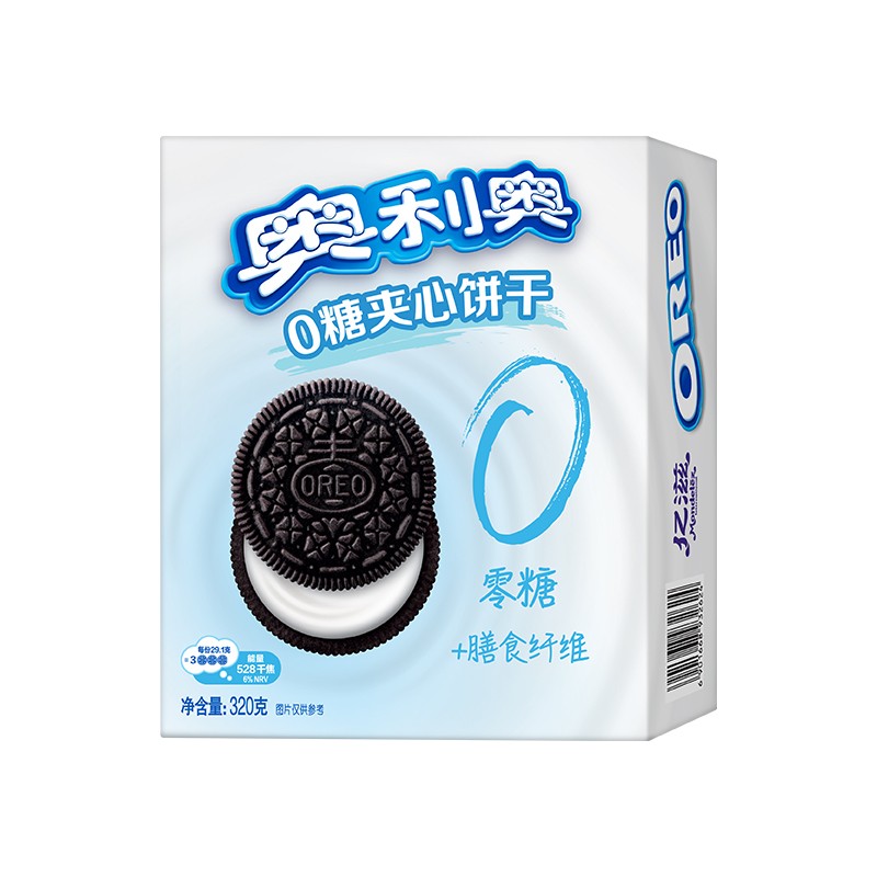 奥利奥（Oreo）0糖夹心饼干休闲零食 早餐饼干 办公室下午茶网红小吃 原味32