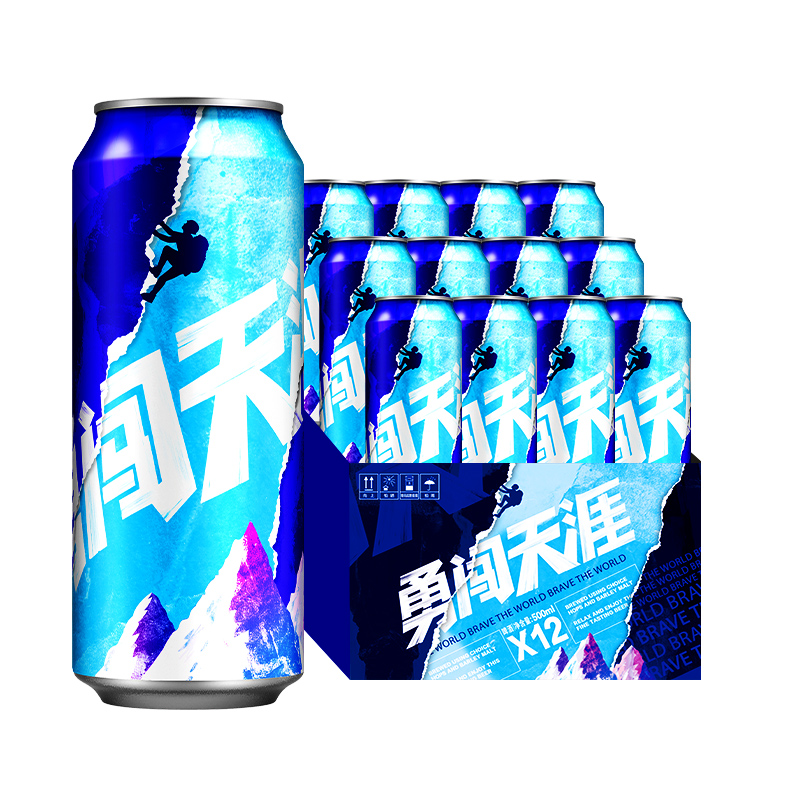 雪花啤酒（Snowbeer） 勇闯天涯 500ml*12听 