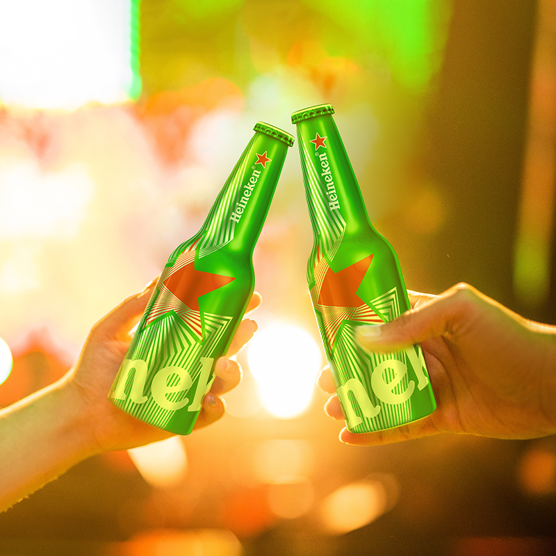 喜力（Heineken）经典铝瓶啤酒 330ml*24瓶 整箱装