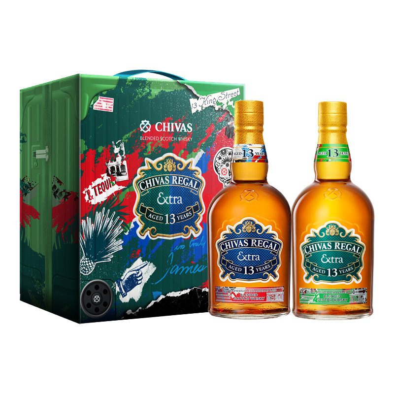 芝华士(Chivas)13年苏格兰调和型威士忌500ml黑麦桶+龙舌兰桶