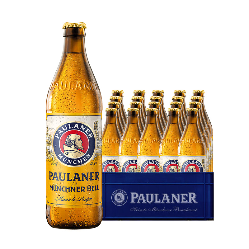 保拉纳（PAULANER）慕尼黑大麦啤酒500ml*20瓶装 德国原装进口