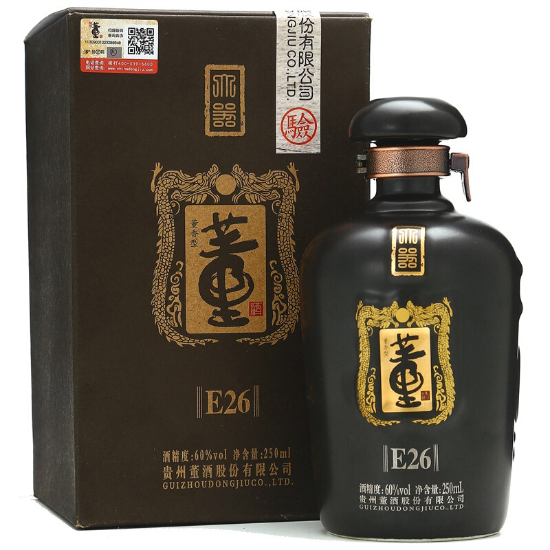 董酒 大器E26 董香型白酒 60度 250ml 