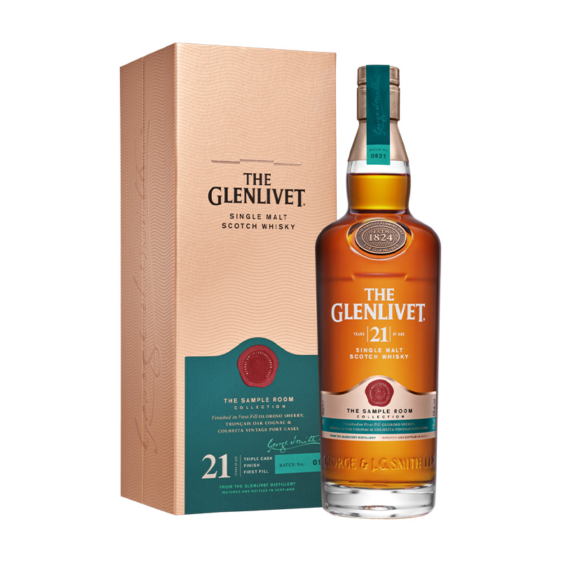 格兰威特（Glenlivet）21年 陈酿单一麦芽苏格兰威士忌700ml