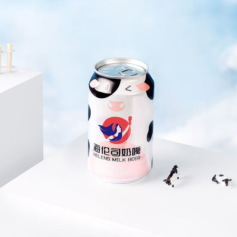 海伦司Helens奶啤牛奶啤酒饮料300ml*12罐礼盒装乳酸菌酸奶饮品