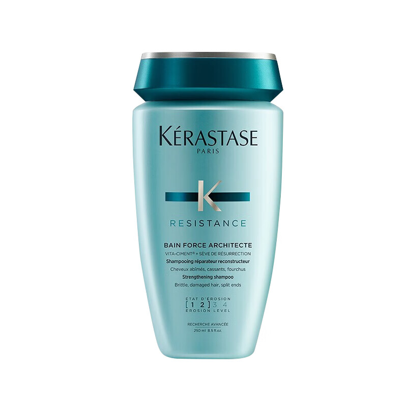 卡诗（KERASTASE）双重强化洗发水250ml 烫染修护强韧发丝