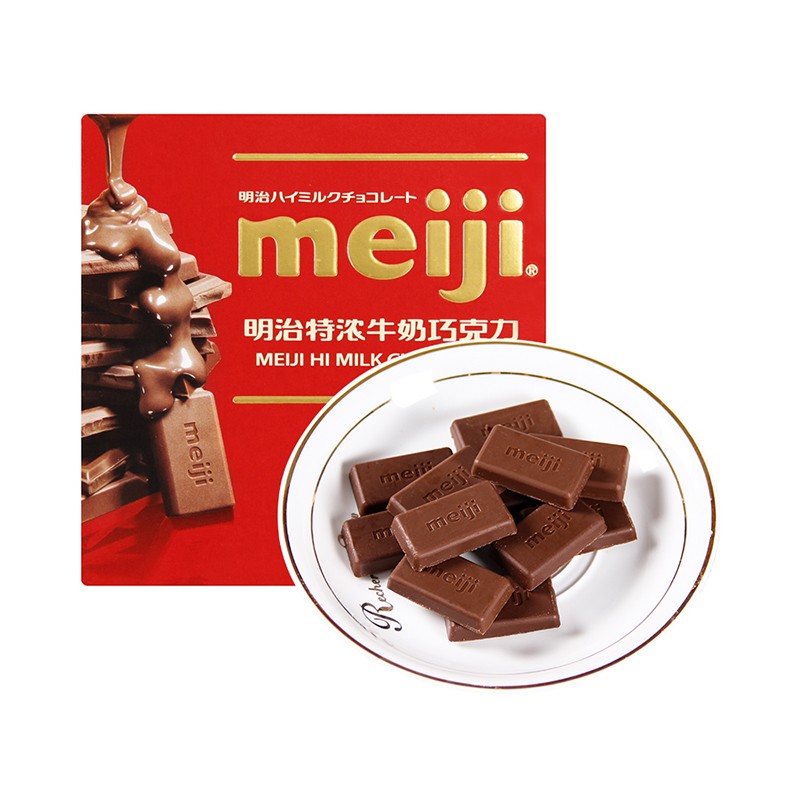 明治（Meiji）特浓牛奶巧克力 75g