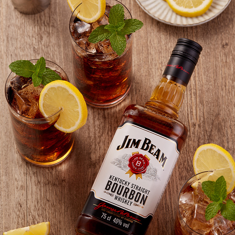 金宾（Jim Beam）白占边 美国 调和型 威士忌 洋酒 750ml