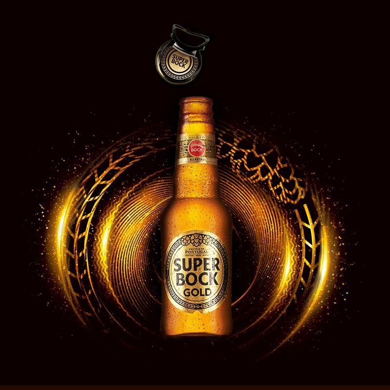 超级波克（SUPER BOCK）GOLD金啤 进口啤酒 200ml*24瓶 送礼