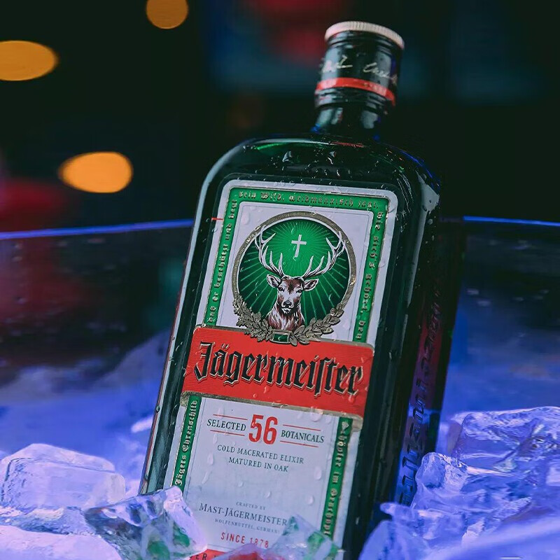 野格（Jagermeister）圣鹿角利口酒力娇酒 德国洋酒 1000ml 大规