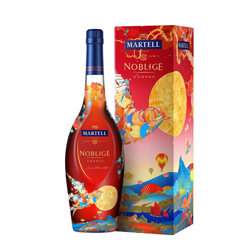 马爹利（Martell） 名士VSOP 干邑白兰地 洋酒 700ml 礼盒装 