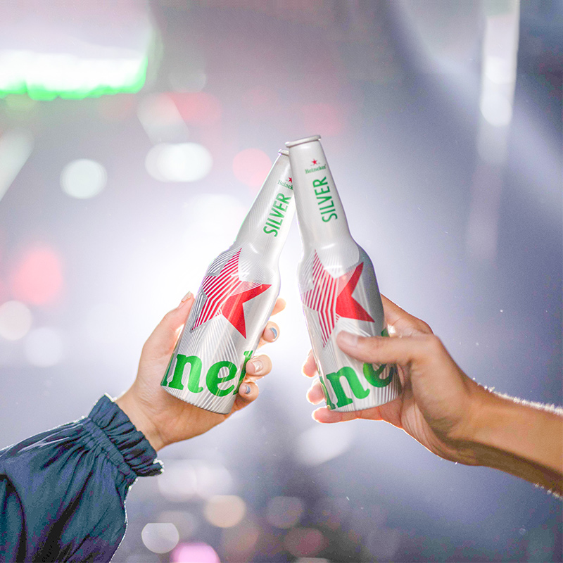 喜力星银（Heineken Silver）铝瓶啤酒 330ml*24瓶 整箱装