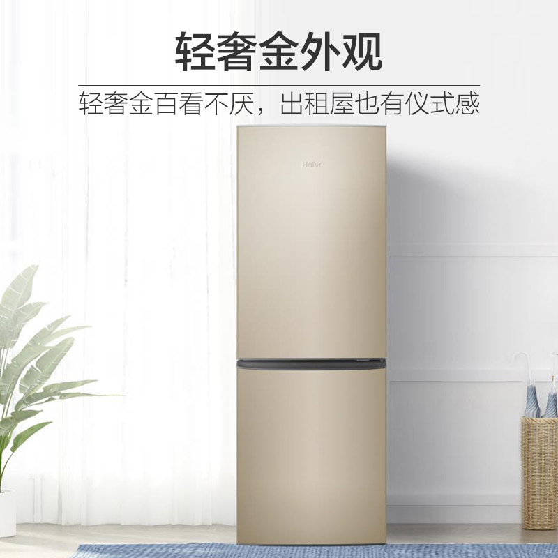 海尔（Haier）178升两门二门双门冰箱节能低噪小型家用电冰箱迷你宿舍租房小巧