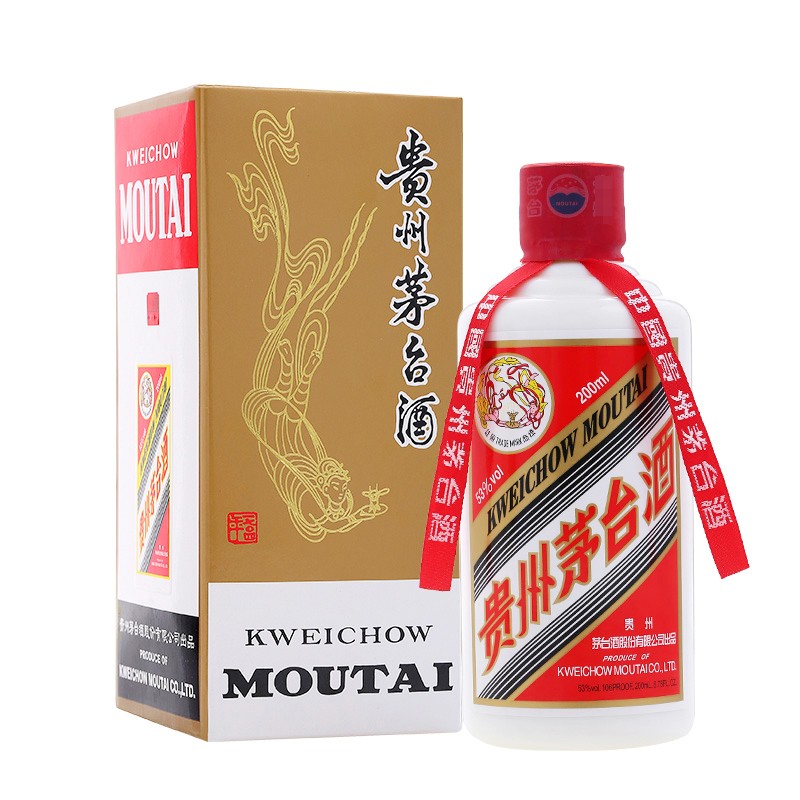 茅台 飞天 53度 200ml 单瓶装白酒 口感酱香型