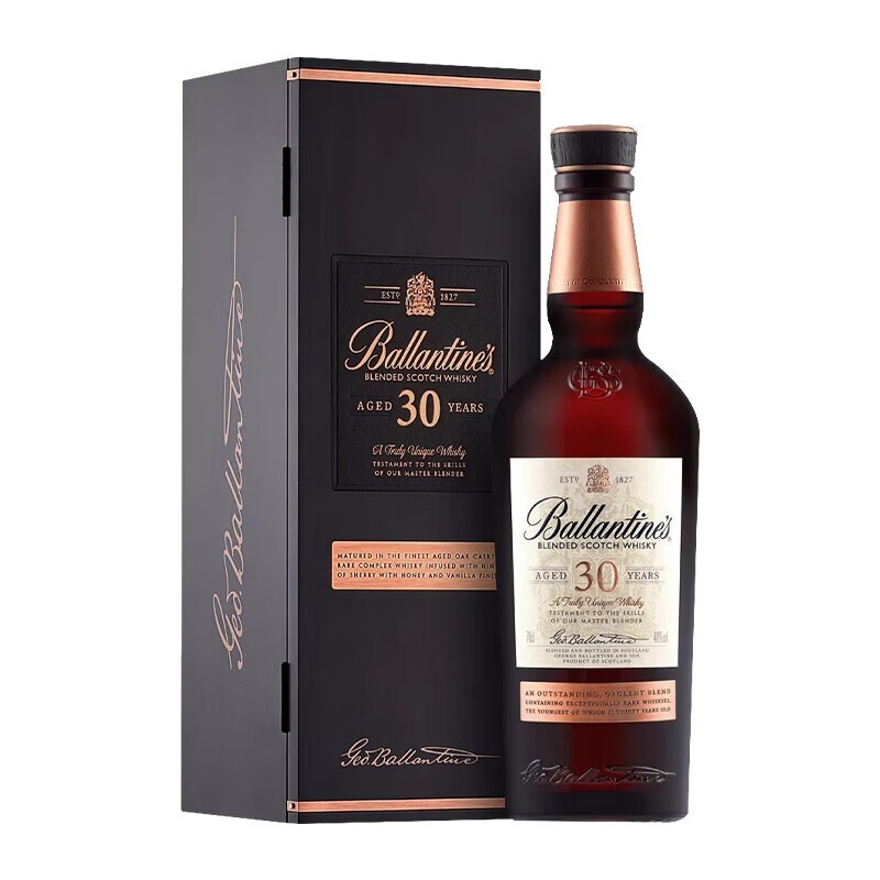 Ballantine`s百龄坛21年苏格兰调和型威士忌英国进口洋酒23年美国桶/