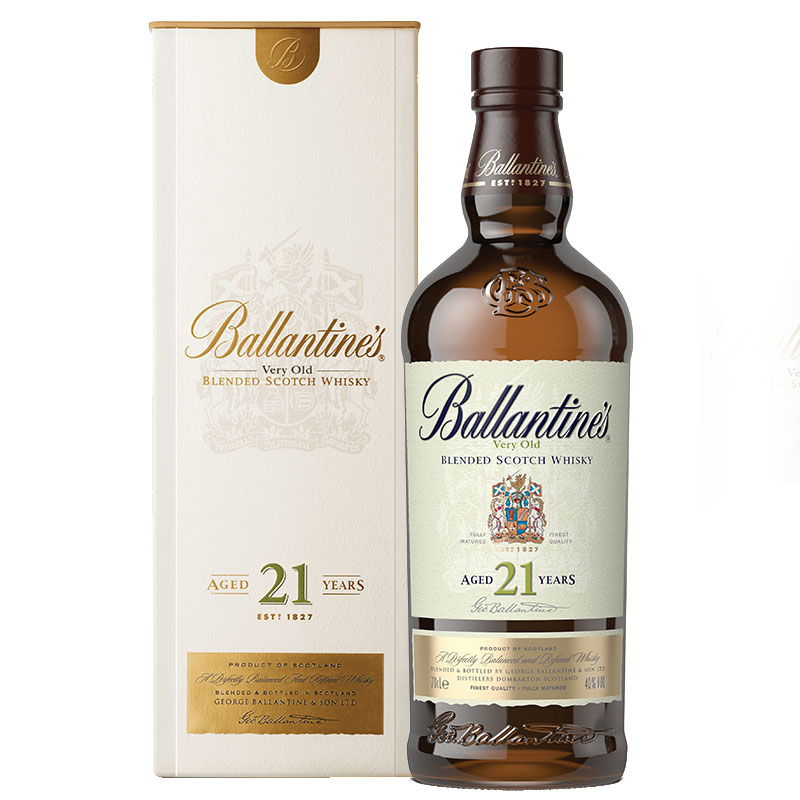 百龄坛（Ballantine’s）21年 苏格兰 调和型 威士忌 洋酒 700m