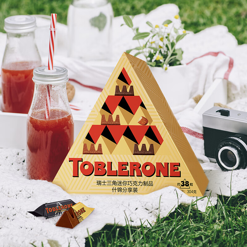 三角（Toblerone）瑞士进口什锦分享装巧克力礼盒304g生日礼物出游春游休