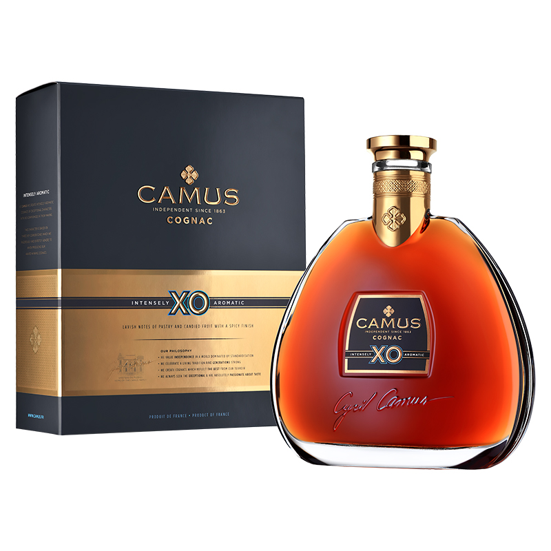 卡慕（CAMUS）XO 700ml 干邑白兰地洋酒 法国原装进口 