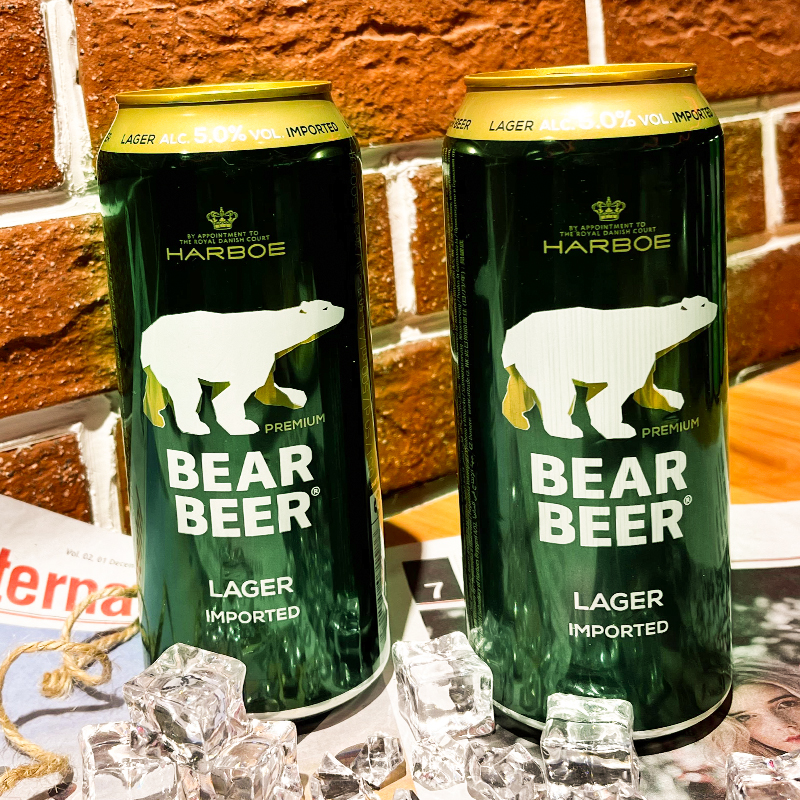 豪铂熊（BearBeer）拉格啤酒500ml*24听 整箱装 德国原装进口