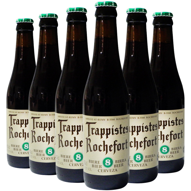 罗斯福（Rochefort） 8号啤酒 修道士精酿 啤酒 330ml*6瓶 比利