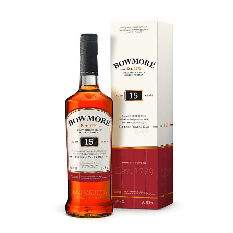 波摩（Bowmore）15年 苏格兰 艾雷岛产区 单一麦芽 威士忌 洋酒 700