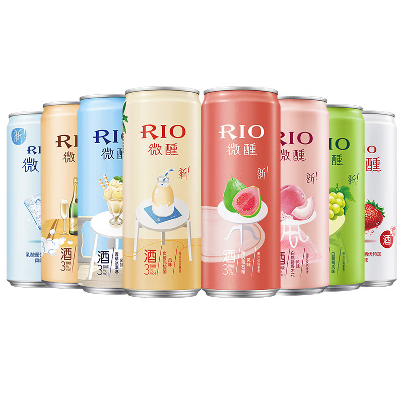 锐澳（RIO）预调 鸡尾酒 果酒 微醺美好生活 330ml*8罐（8种口味）