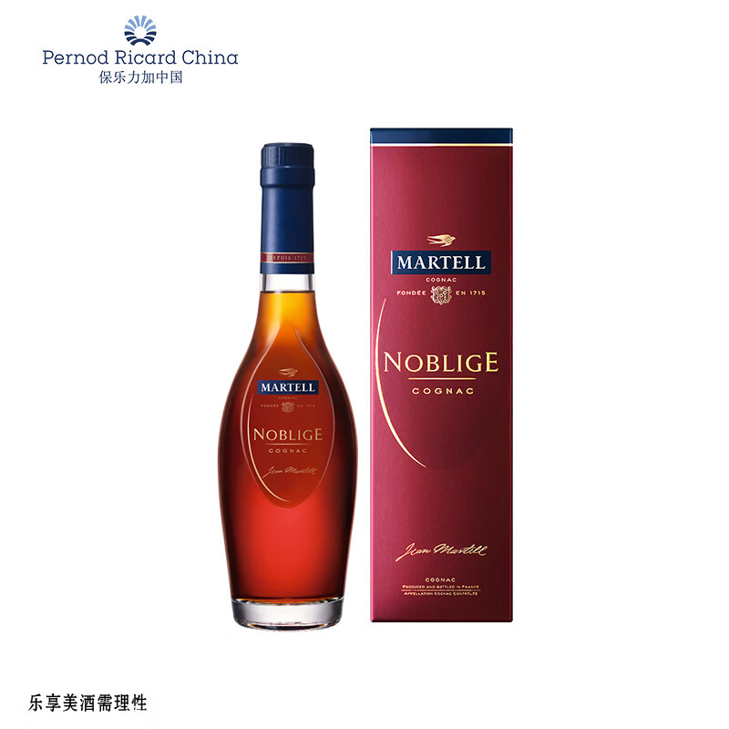 马爹利（Martell） 名士VSOP 干邑白兰地 洋酒 350ml 