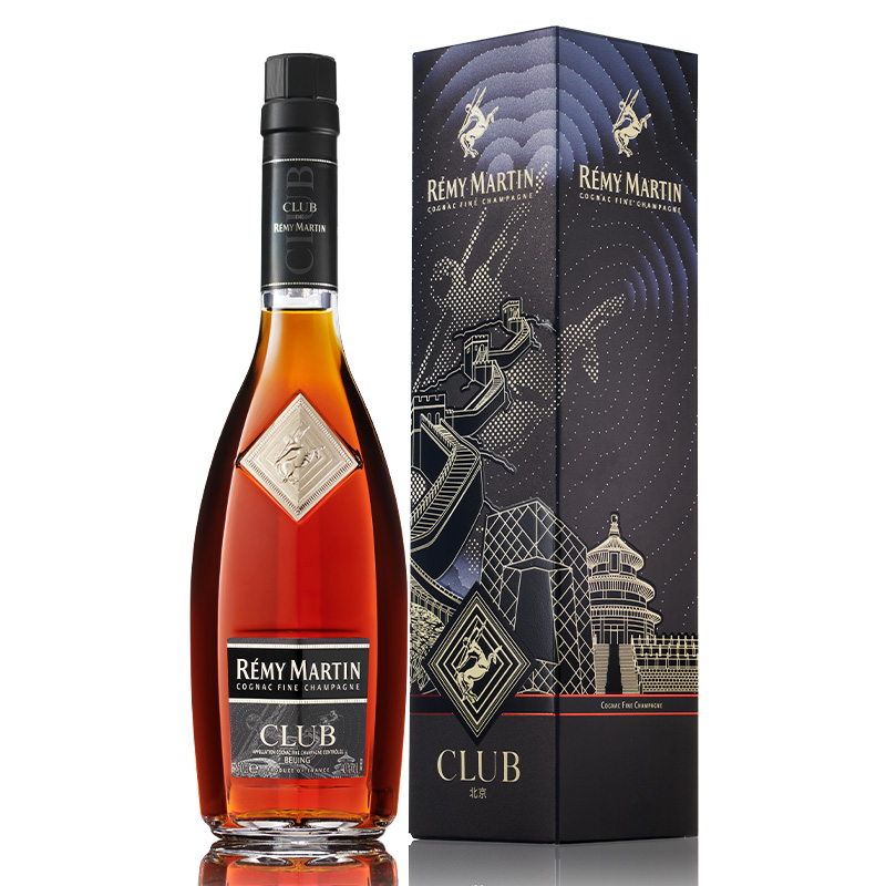 人头马（Remy Martin）洋酒 CLUB优质香槟区干邑白兰地 500ml 