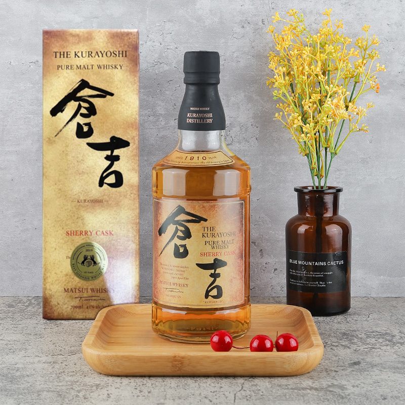 仓吉（Kurayoshi）雪莉桶 单一麦芽威士忌 700ml 礼盒装 日本原装进