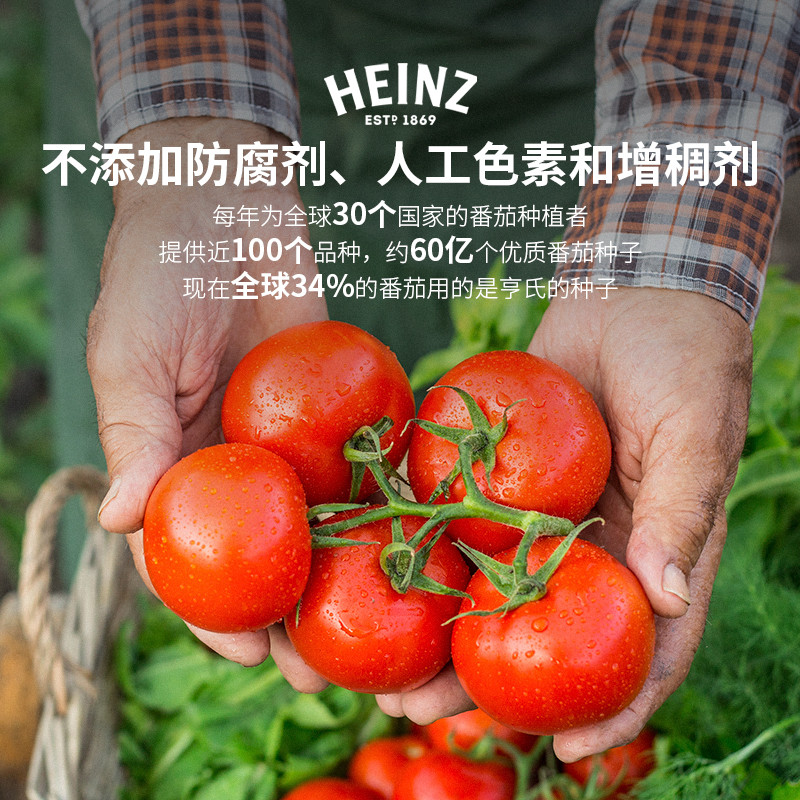 亨氏(Heinz) 番茄酱 袋装番茄沙司 意大利面薯条酱 320g*2袋