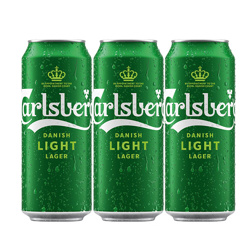 嘉士伯（Carlsberg） 特醇啤酒 500ml*3听 