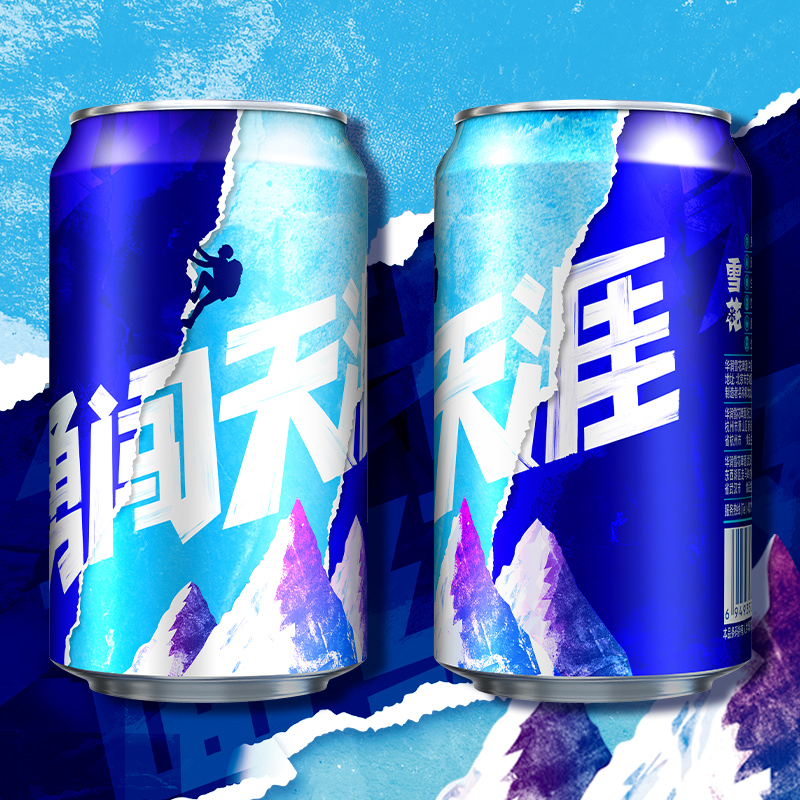 雪花啤酒（Snowbeer） 勇闯天涯 330ml*6听 