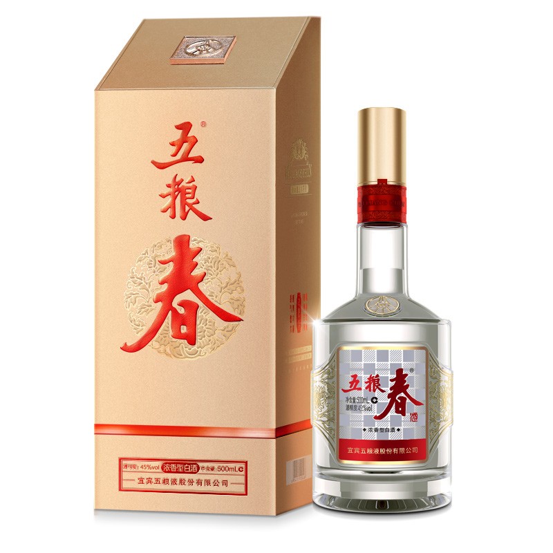 五粮春 第二代 浓香型白酒 45度 500ml 单瓶装（五粮液股份）