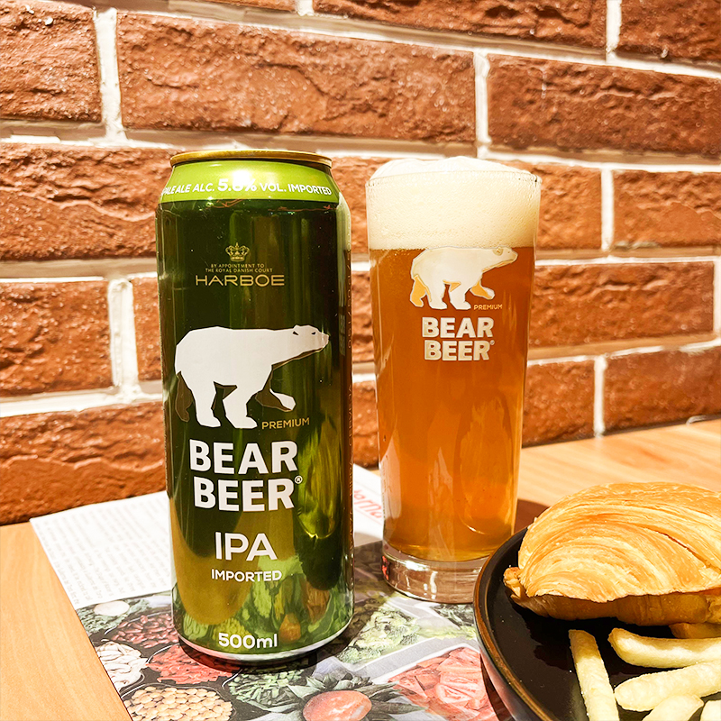 豪铂熊 (BearBeer）IPA啤酒 500ml*8听 礼盒装 德国原装进口