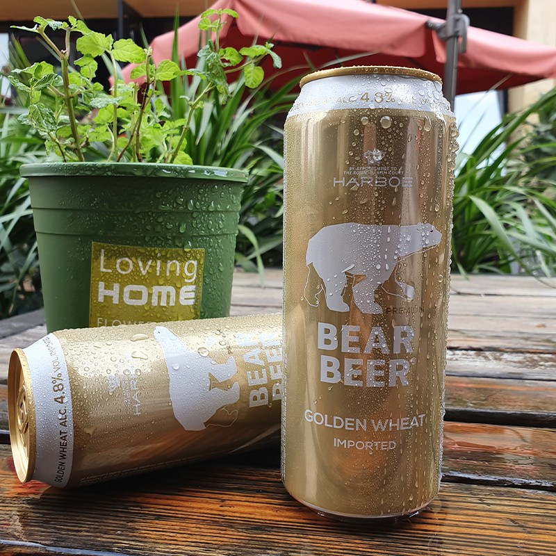 豪铂熊（BearBeer）小麦拉格黑啤高度啤酒混合装500ml*12听 礼盒装 