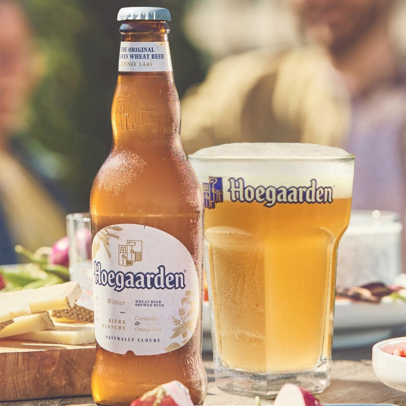 福佳白（Hoegaarden）比利时原装进口小麦白啤酒330ml/瓶 精酿聚会年