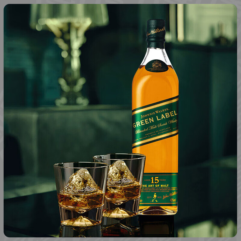 尊尼获加（JOHNNIE WALKER） 绿方 绿牌 15年 苏格兰 调和型 威