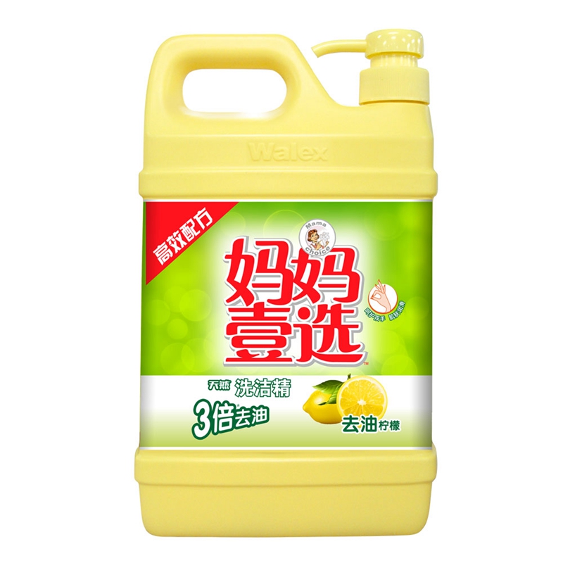 妈妈壹选 洗洁精 去油柠檬 2kg 温和滋润 不伤手