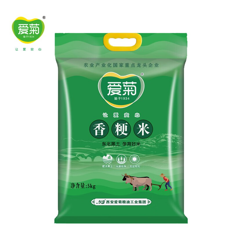 爱菊（aiju） 爱菊 东北大米 香粳米 5kg粳米一级