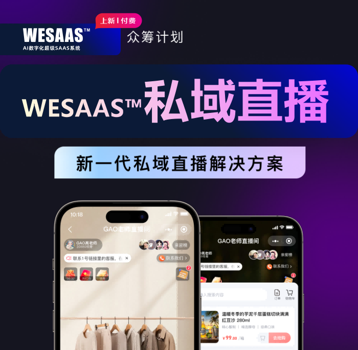 WESAAS™【应用插件】AI数字化超级SAAS系统