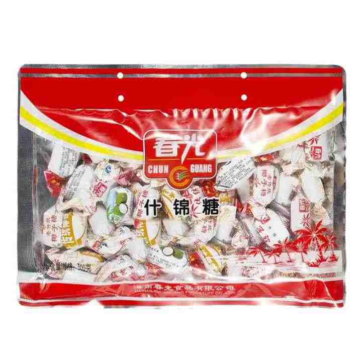 春光什锦糖300g/500g袋装多种口味年货糖果