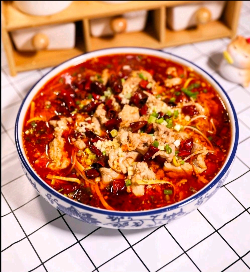 水煮肉片(超大份)+米饭