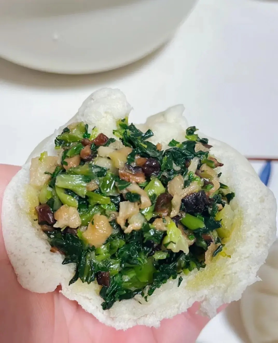 老面香干青菜大包子